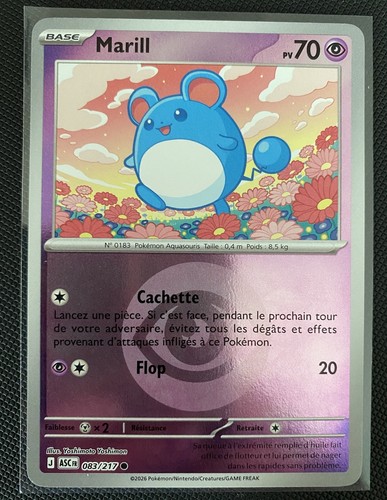 Carte pokémon marill 083 - carte,
