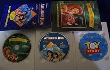 APPLE MAGIC COLLECTION DISNEY INTERACTIVE 1996 3 Disc Roi Lion-Aladdin-Toy Story