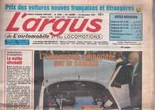 L'ARGUS N°3280 MAZDA 626 / VOITURES A PEDALES / TROPHEE ANDROS / MICHELIN