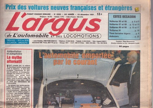 Argus 3280 mazda - l'argus, n°3280