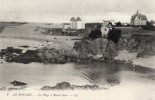 Cpa pouldu plage a maree - la,