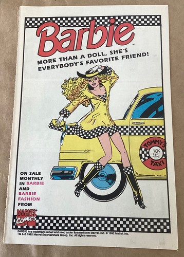 Barbie 1992 print - 1992, comic
