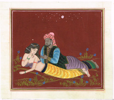 Indien Peinture Miniature D'Un