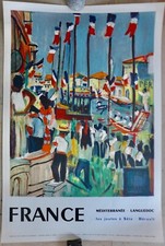 Belle Affiche par DESNOYER   " les Joutes a Sete