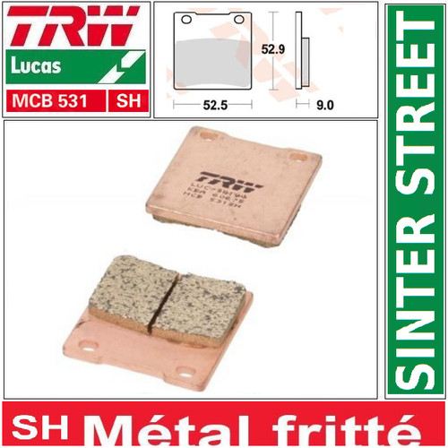 Plaquettes frein arrière - 2,