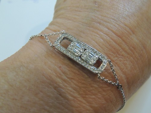 Bracelet blanc 18 carats - or,