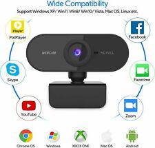 2 WEBCAM Full HD 1080P Caméra pour PC avec microphone windows 10