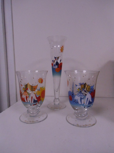 Verres pieds flute - à, et