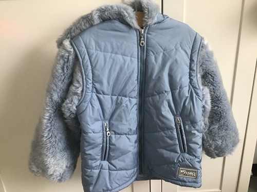 Doudoune fille bleu ciel - doudoune,