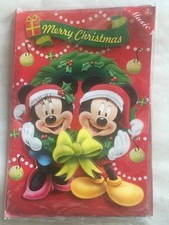 CARTE MUSICALE XXL DISNEY MICKEY MINNIE NOEL NEUF