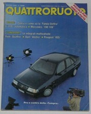 QUATTRORUOTE 3/1990 MERCEDES 190 2.5 16 – AUTOBIANCHI Y10 SELECTRONIC – AUDI 90