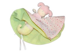 Poupée doudou plat rond - doudou,
