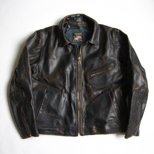 Blouson moto cuir - , de
