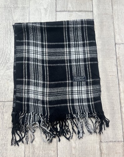 écharpe burberry noir blanc - Écharpe, noir/blanc