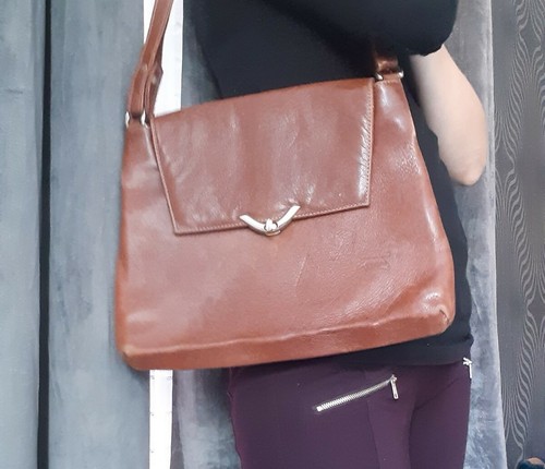 Sac vintage cuir fauve - cuir,