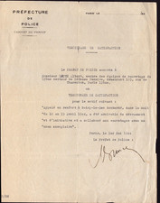 NOISY-LE-SEC (93) SECOURISTE de CROIX-ROUGE / TEMOIGNAGE de SATISFACTION en 1944