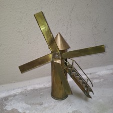 Rare Trench Art Artisanat Tranchee Moulin Poilu Ww1