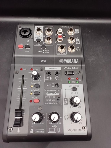 Yamaha ag03mk2 channel live - yamaha, 3-channel