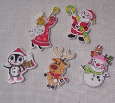 LOT de 5 BOUTONS BOIS