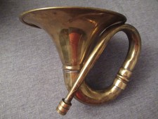 ANCIEN KLAXON TROMPE AVERTISSEUR - A POIRE A MAIN - EN LAITON – TACOT OLDTIMER