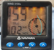 NAVMAN WIND 3100S WIND SPEED &