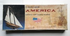 MAQUETTE BATEAU BOIS 1/66 - GOELETTE AMERICA - C. MAMOLI incomplète
