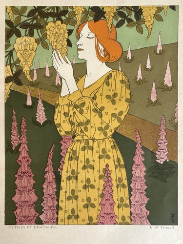 Verneuil gravure art nouveau - verneuil,