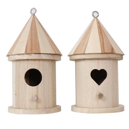 Maison oiseau bois décor - maison,