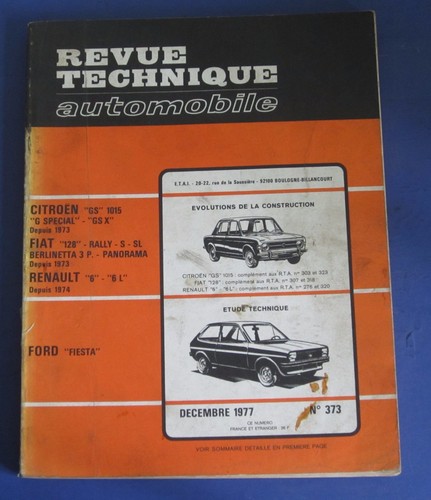 Revue technique rta 373 ford - revue,