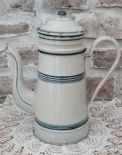 Cafetiere emaillee ancienne - cafetiere,