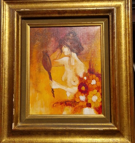 Tableau huile sur toile signé - huile,