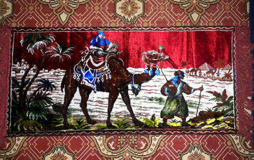 Nappe ancienne tapisserie