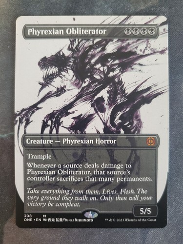 Phyrexian obliterator one - phyrexian, (one