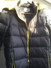 Doudoune bicolore à capuche