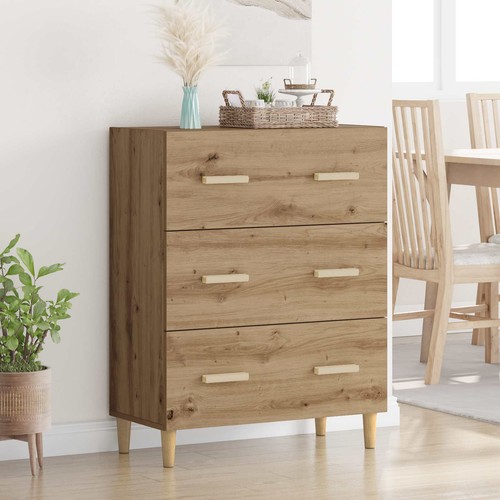 Buffet chêne marron 70x34x90 - chêne,