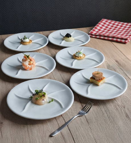 Lot assiettes fondue - lot, 6