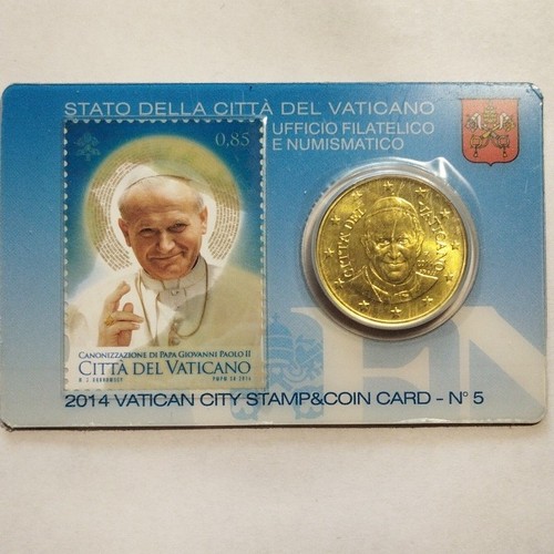 Vatican 2014 stamp coincard - vatican,