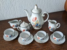 JOUET ANCIEN dinette ancienne motifs coquelicots