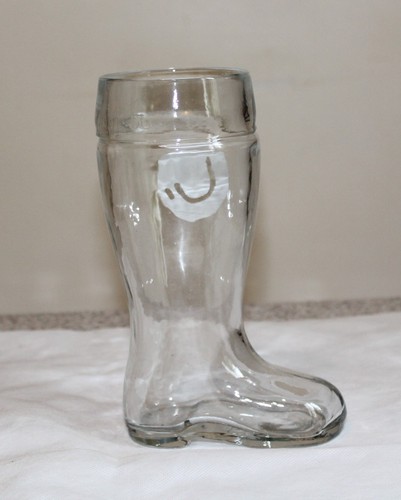 Vase verre forme de botte - verre,