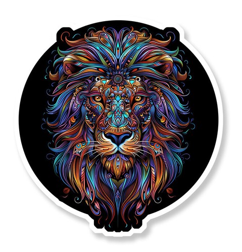 Masque tete lion roi jungle - de,