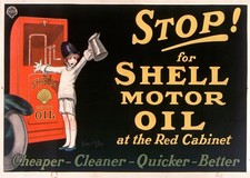 Affiche ancienne huile moteur