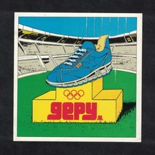 Autocollant / Sticker vintage chaussures Gepy Jeux Olympiques