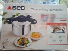 SEB Cocotte-Minute 6L, Induction, Autocuiseur acier inoxydable, Sécurité opti...