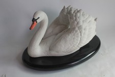Cygne blanc porcelaine biscuit