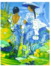 Gérard LE NALBAUT, DEUX FEMMES, 1995 lithographie