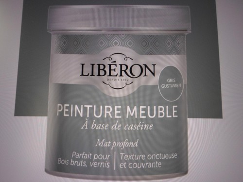Peinture meuble libéron gris - peinture,