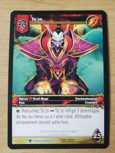 Carte heros azeroth - carte, ta'zo