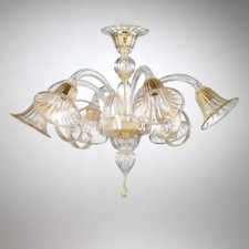 Titano plafonnier en verre de