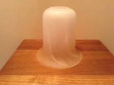 Vintage satin glass white