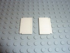 2 x LEGO Window 1x2x3 Shutter Réf.3856 White Set 6681/6929/7727/6691/6683/6680